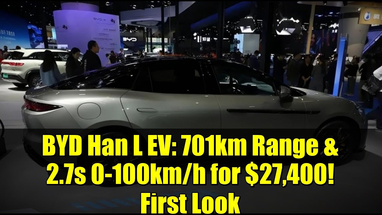 BYD Han L EV: 701km Range & 2.7s 0-100km/h for $27,400! First Look
