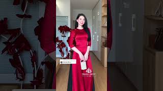 Áo Dài Đỏ Quần Phi Bóng - 5 -