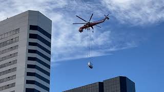 N159AC Sikorsky S-64 installing heavy equipment over Denver - 3/20/21 [1]