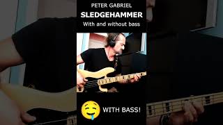 SLEDGEHAMMER with and without bass #short #shorts #basscover