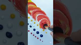 Satisfying Painting Idea a Big Brush ✨🌈✨ Easy Art #visualart #rainbow