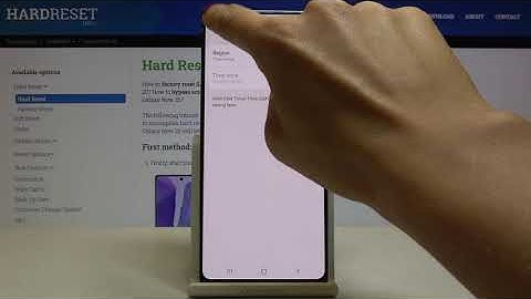 How to Change Date & Time in SAMSUNG Galaxy Note 20 – Set Date / Time Manually