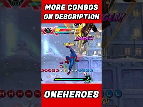 ⚔️DANTE COMBO FEAT.SPIDER-MAN/STRIDER HIRYU!🕷⚔️ #shorts #umvc3 #ultimatemarvelvscapcom3 #mvc3