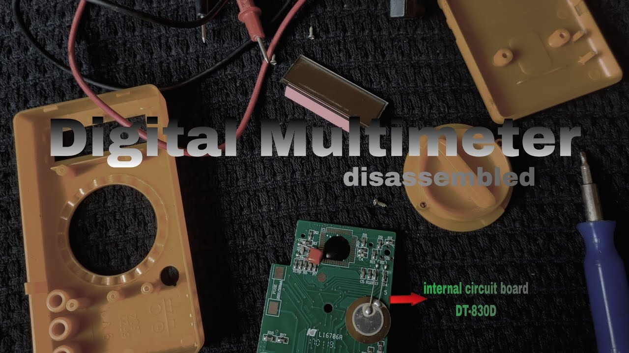 what in side digital Multimeter disassembled video - YouTube
