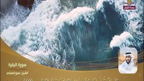 سورة البقرة من الآية 38 إلى آخر السورة - شيخ عمرو المليكي - صوت هادئ ومريح