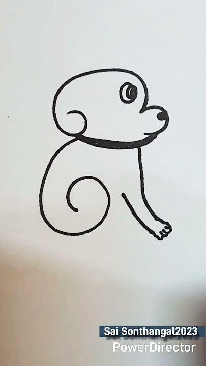 simple dog drawing #drawing #art #trending #shorts