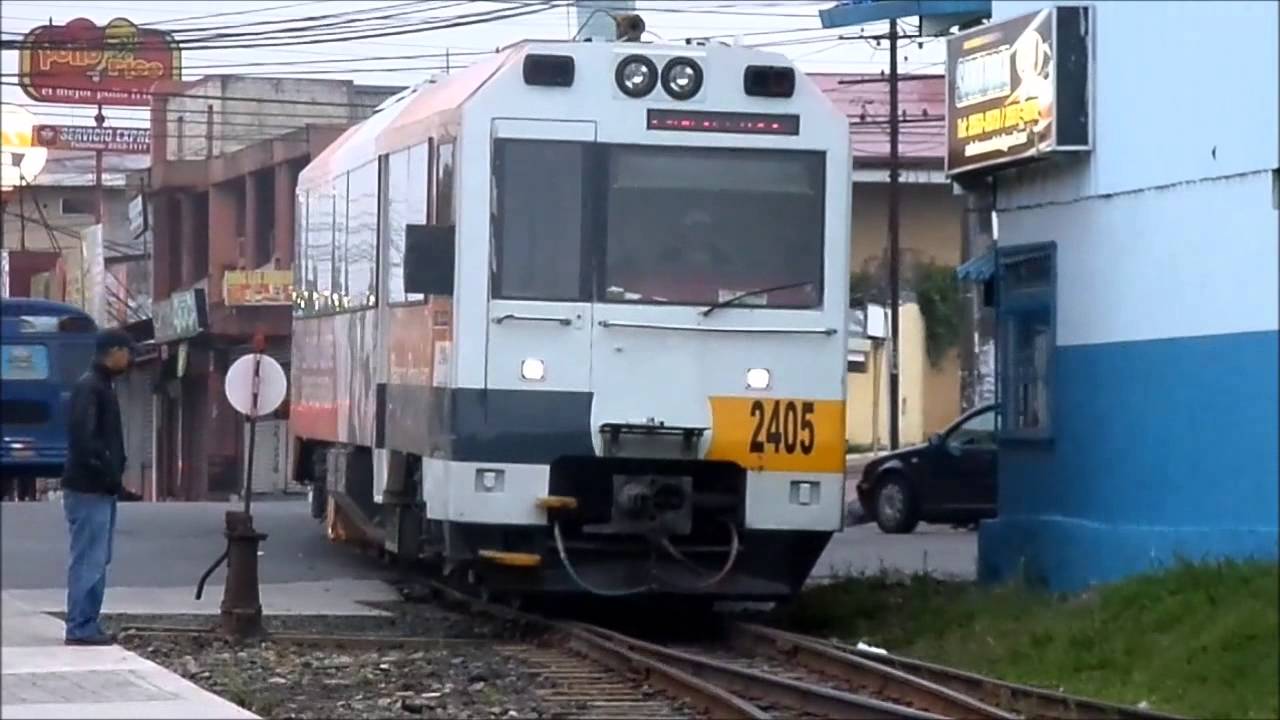 Trenes de Pasajeros del Incofer entre Los Angeles y la Estación Central de Cartago