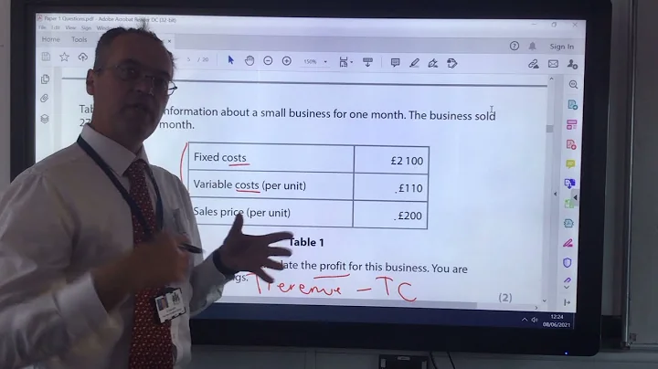 GCSE Business   Calculating Profit from Costs and Revenue