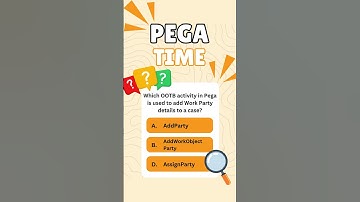 Pega Quiz: Which OOTB Activity Adds Work Party to a Case? 🤔 | Pega Interview Prep #pega