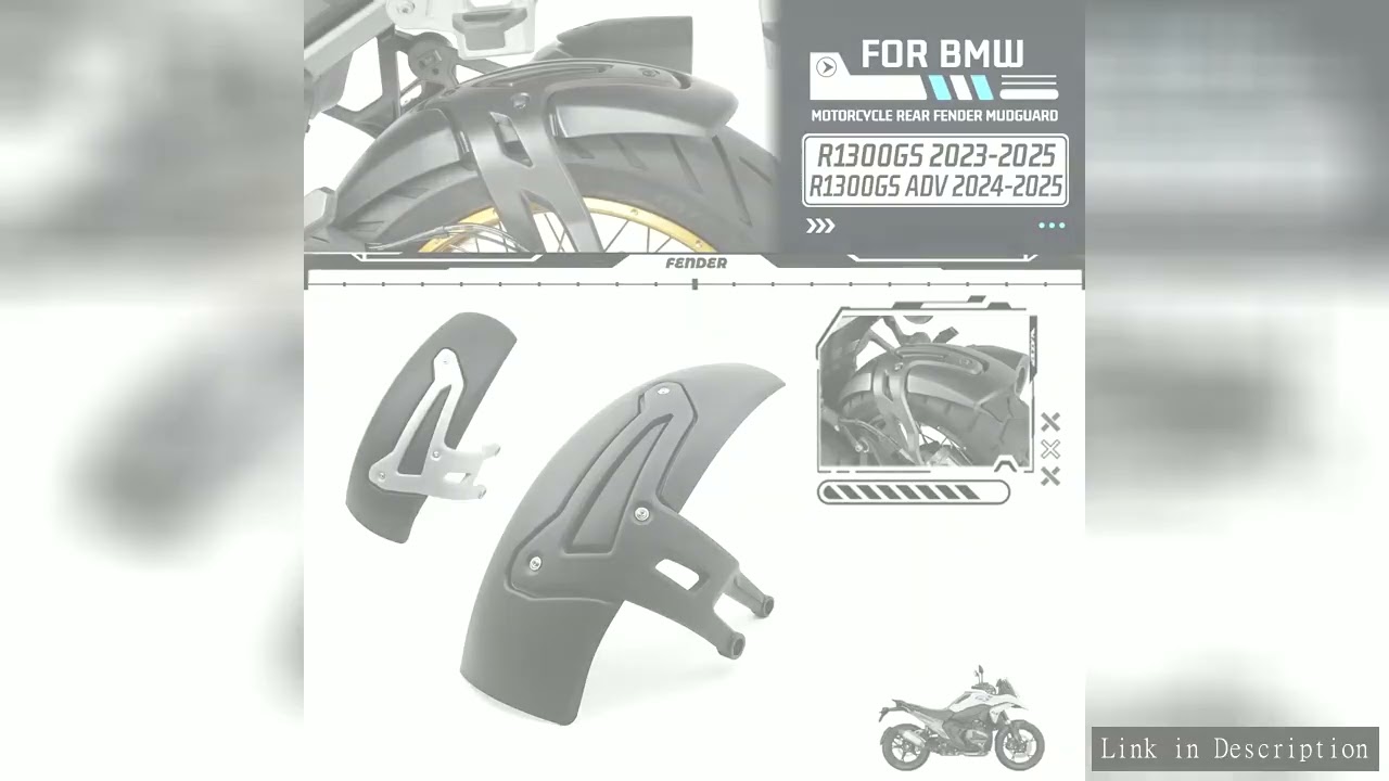 For BMW R1300GS R 1300 GS ADV 2023 2024 2025 Motorcycle Accessories Motorcycle Fender Mudguard Rear