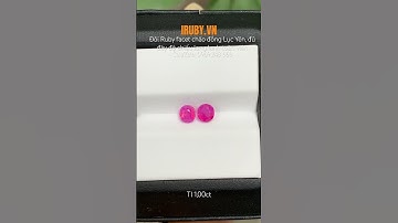 #Đôi_Ruby facet màu cháo đồng Lục Yên 1,00ct IRRF168 2311100 |giá: 21tr #iruby #daquy #ruby
