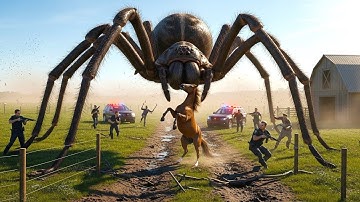 Heroic Rescue Team Saves Brave Mother Cow from Giant Spider’s Deadly Coils | Animals Rescue