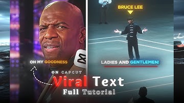 Capcut viral text tutorial like ae | Capcut floating text