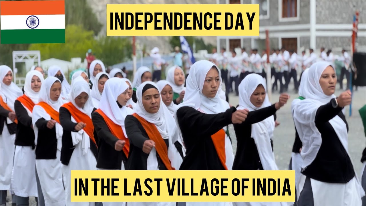 Celebrating Independence Day in the northern most village of India 🇮🇳 2023