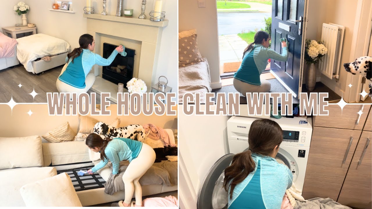 EXTREME WHOLE HOUSE CLEAN WITH ME | 2024 CLEANING MOTIVATION | MID WEEK ...
