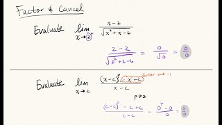 Calculus: Limits - Factor & Cancel - Advanced