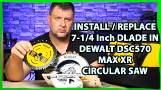 How to Replace Install Saw Blade DeWALT 20v XR - YouTube