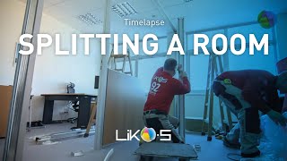 LIKOform partitions - how to build a wall