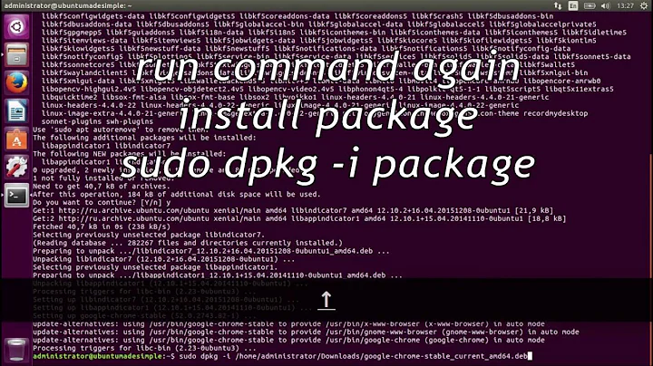 Install and Remove deb packages in Ubuntu 16.04