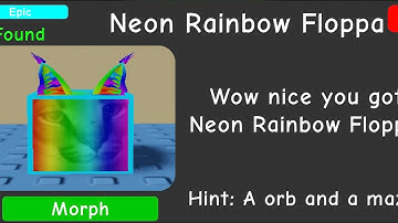 How To Get The “Neon Rainbow Floppa” | Find The Floppa Morphs #roblox #floppa