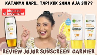 REVIEW JUJUR SUNSCREEN INDOMARET | SUNSCREEN GARNIER VITAMIN C SUPER UV SPF 50  PA   