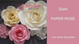 How to create GIANT PAPER ROSE. Fairy Girls new tutorial