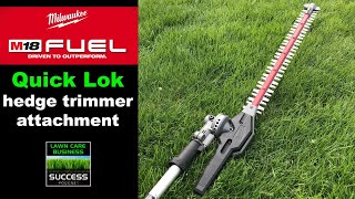 milwaukee quik lok hedge trimmer attachment