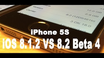 iOS 8.2 Beta 4 on iPhone 5S compared to iOS 8.1.2