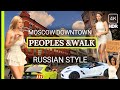  hot beautiful girls russian moscow downtown  living russian peoples walking tour 4k