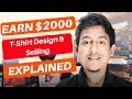 TShirt Design/Selling Online Business Explained | Make Money Online