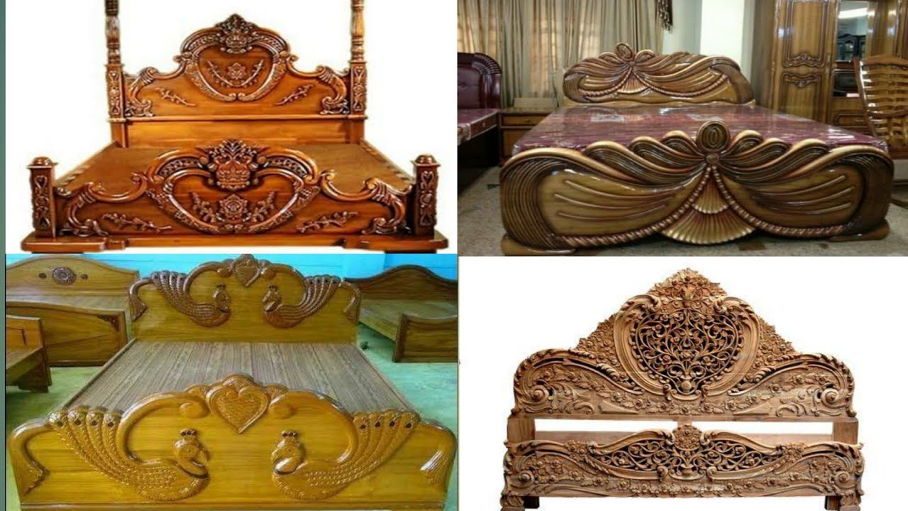 Wooden bed design, Double bed design, wooden box khat, king size bed design, sunmica bed design