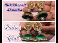 Silk Thread Earrings Using Pearls I Thread Jewelry I DIY I threadjumkas I Ladies Club