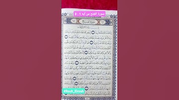 سورة الفتح من الآيه 1 الي الآيه 3