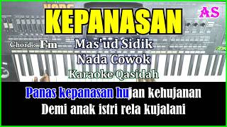 KEPANASAN - Mas'ud Sidik | Karaoke Qasidah Nada Cowok ( Cover ) Korg Pa3X