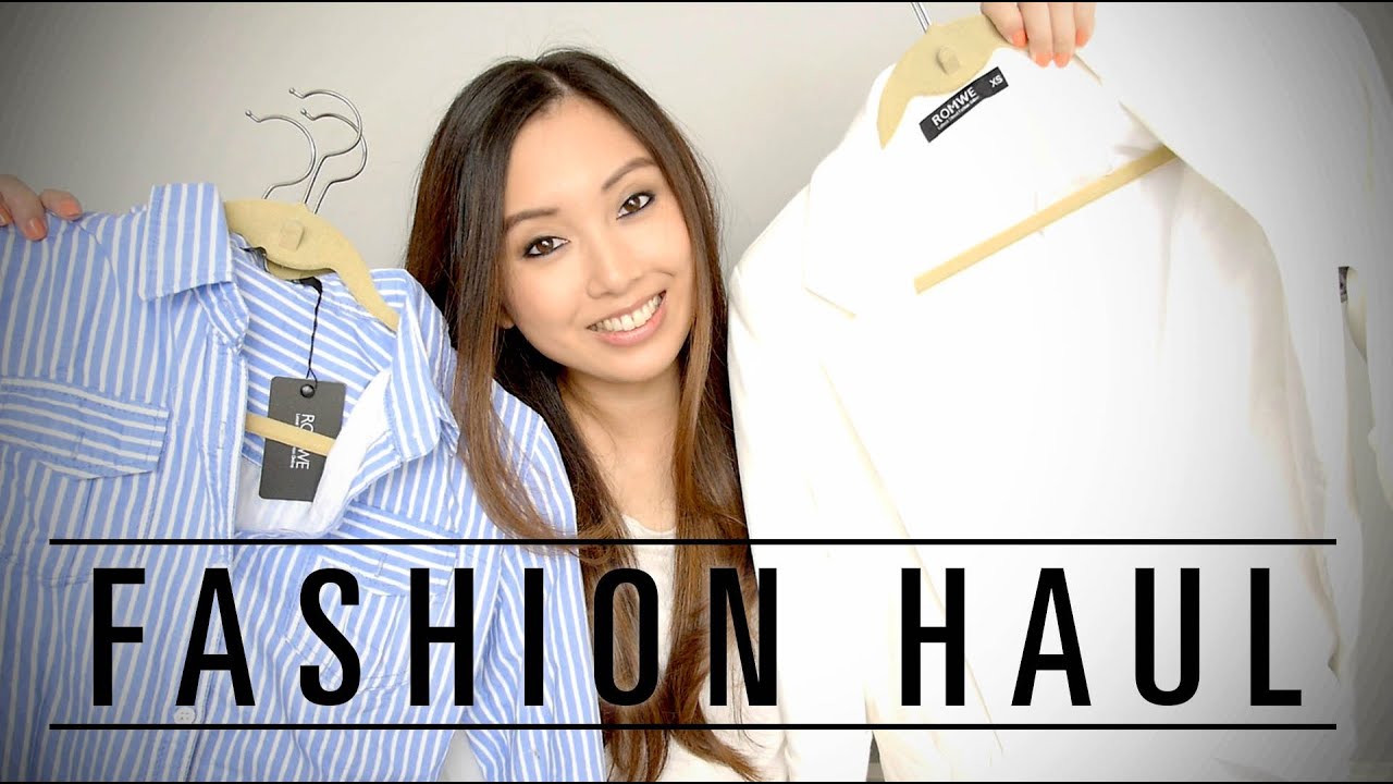 Fashion Haul! Romwe try on haul - YouTube