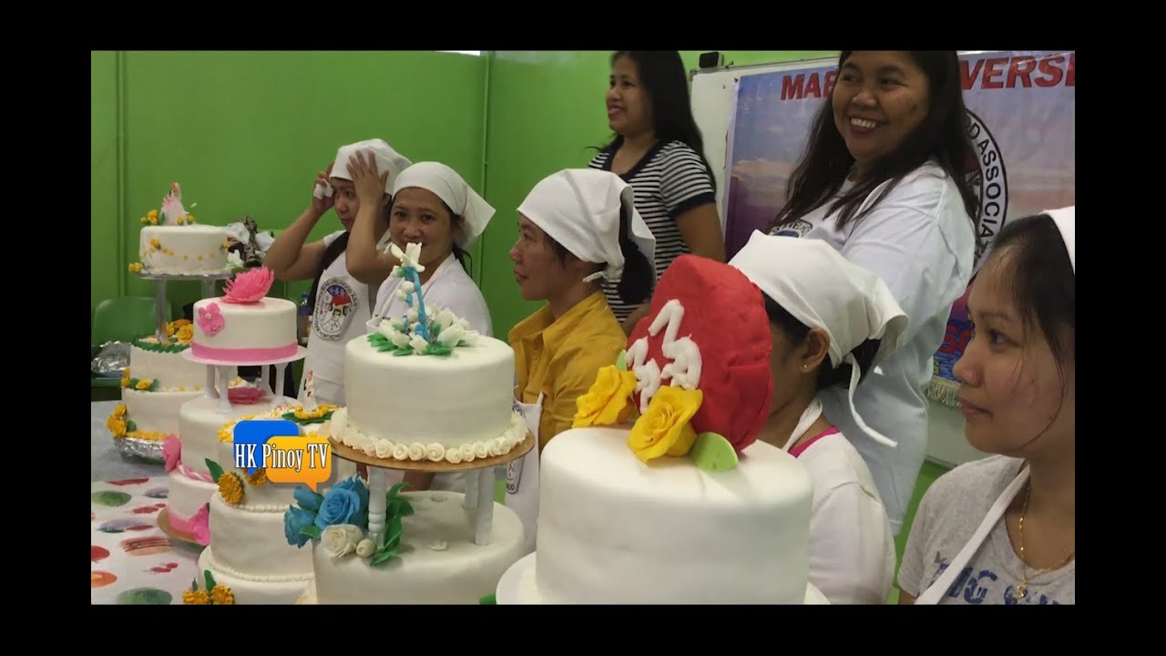 Cake decorating class for Hong Kong OFWs - YouTube