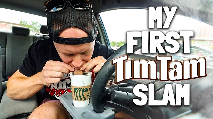 Degustando os famosos Tim Tams e experimentando o Tim Tam Slam! 😋