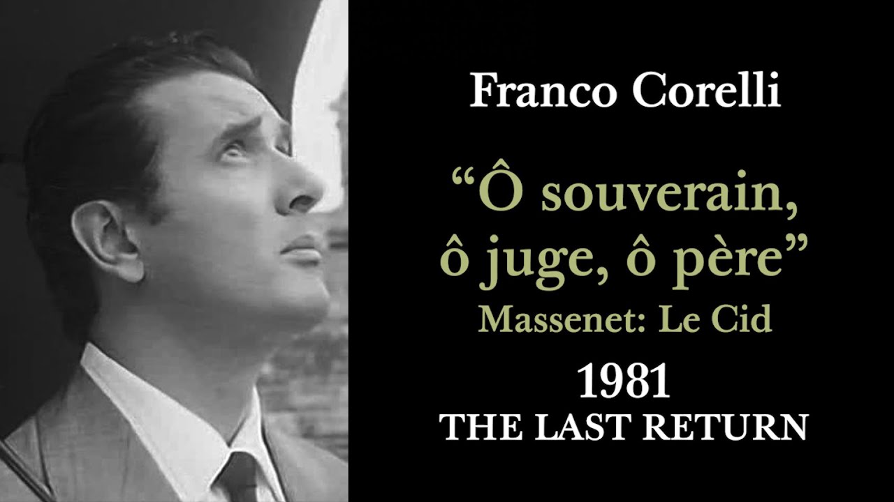 Franco Corelli - LIVE 1981 Ô souverain, ô juge, ô père (Massenet: Le Cid) His last return at age 60