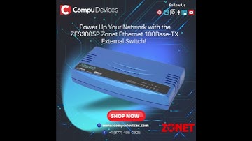 🔌 Power Up Your Network with the ZFS3005P Zonet Ethernet 100Base-TX External Switch! 🚀#networking