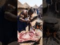 Whole Bull Tribal Feast Prep 🔥 | Massive African Village Cooking #shorts #africanculture