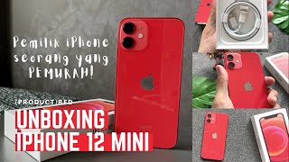 ✨? Unboxing iPhone 12 mini (PRODUCT)Red? + SPIGEN case | APPLE | ?? (MALAYSIA) ✨❤️ | ASMR
