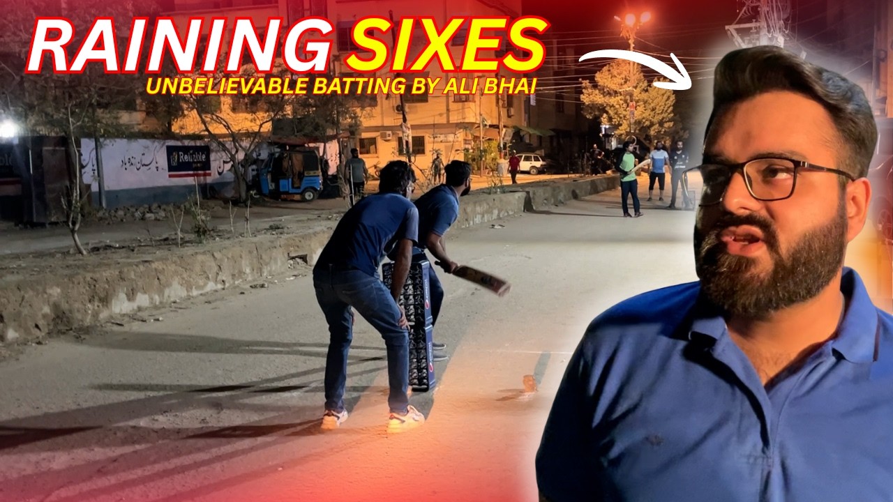 Ali Bhai Destroyed Opponents With His Destructive Batting | Ramzan Night Cricket 🤩
