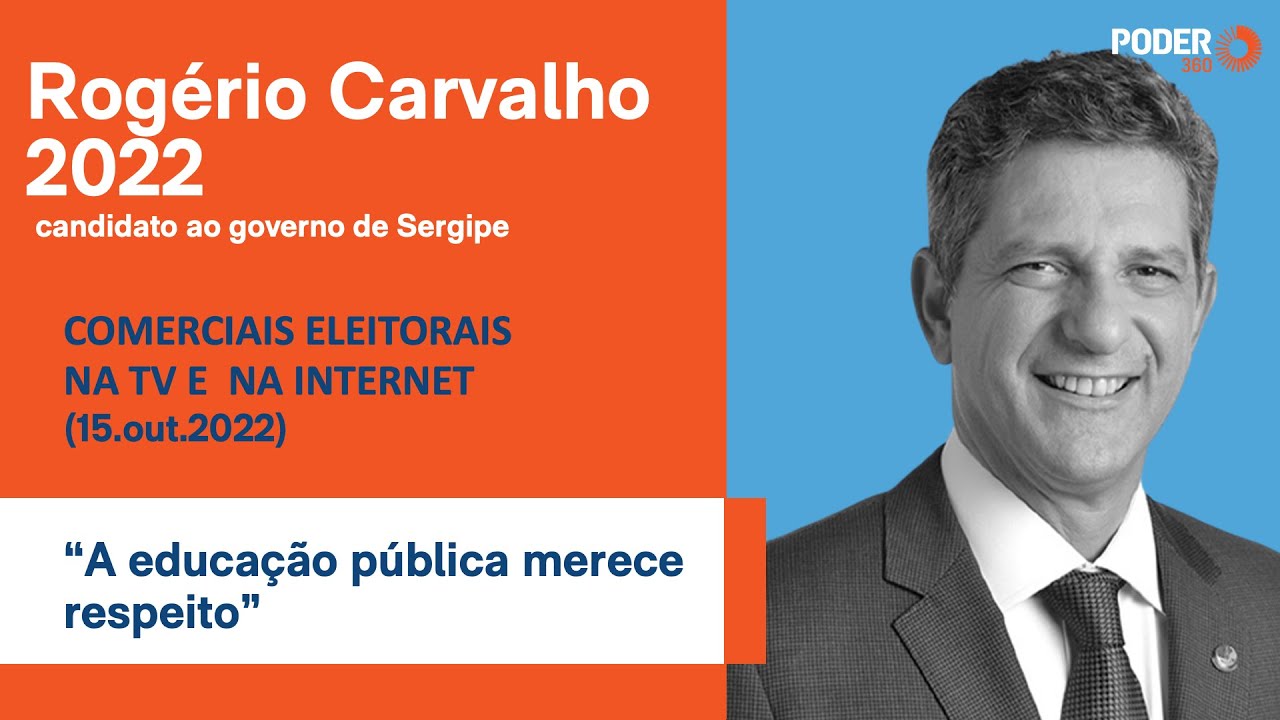 Rogério Carvalho (programa eleitoral 5min.-  TV): Educação pública merece respeito (15.out.2022)