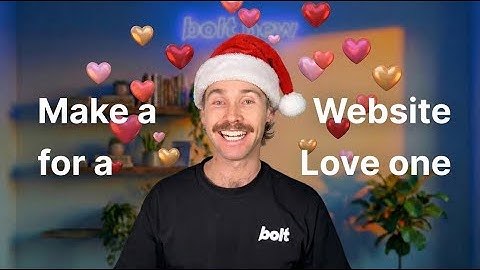 Create a Personal Website Gift using Bolt.new  (Holiday Special Tutorial)