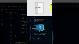 HTML CSS 3D Book Hover Animation | #shorts #coding