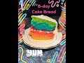 Colorful Rainbow Birthday Cake Bread