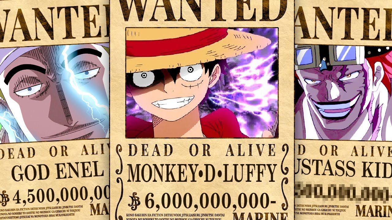 Die 5 HÖCHSTEN KOPFGELDER am ENDE von ONE PIECE! YouTube