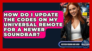How Do I Update The Codes On My Universal Remote For A Newer Soundbar? - NextGen Viewing and Audio
