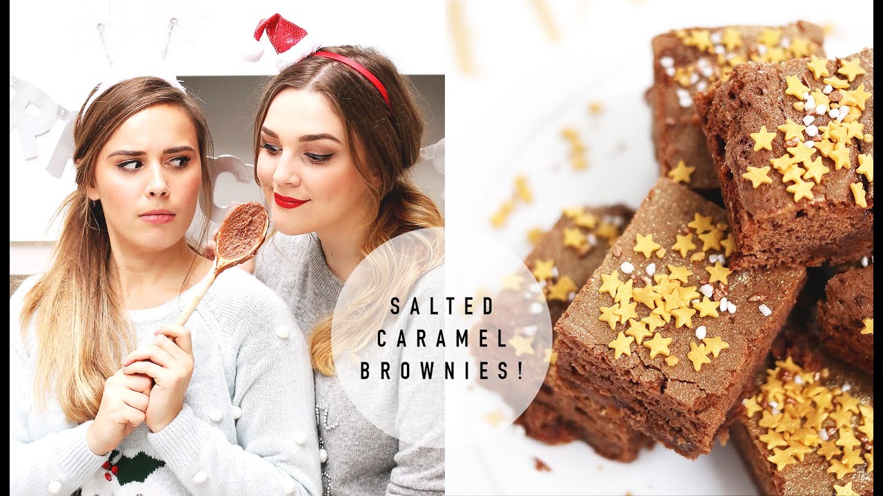 Let's Bake! Christmas Salted Caramel Brownies | #HOLLYJOLLYCOLLABMAS | I Covet Thee