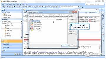 How to put a category on an email with Outlook 2007?